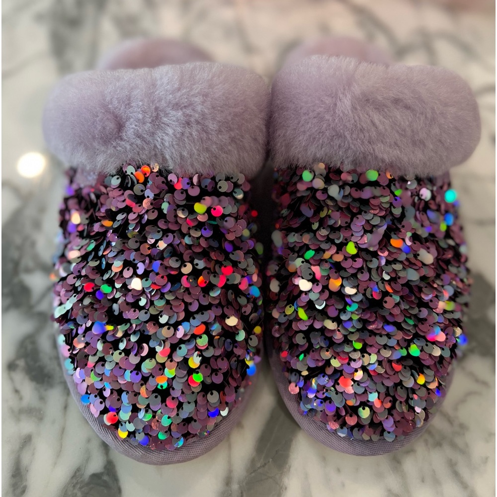 UGG SEQUIN SCUFFETTE SLIPPERS NIB